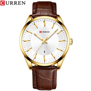 Curren 8365 Brown leather Watch for Men