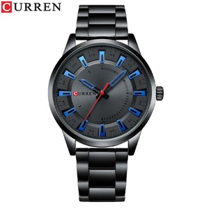 Curren 8406 Black Blue Watch for Men