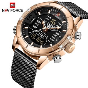 NAVIFORCE 9153 Gold Black Quartz Watch