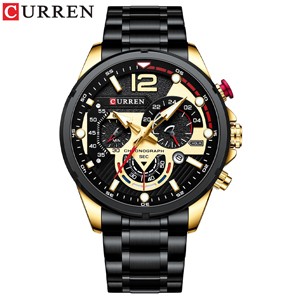 Curren 8395 Black Gold Quartz Watch