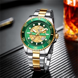 Curren 8412 Green Luxury Stainless Steel Band Watches