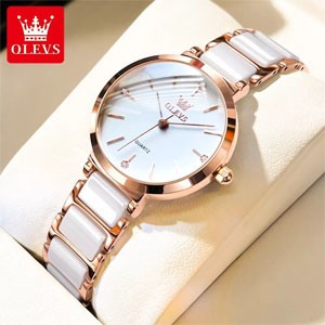 Olevs 5877 Silver Ladies Quartz Watch