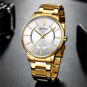 Curren 8385 Golden Watch for Men