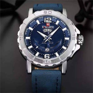 NAVIFORCE 9122 Silver Blue Men Watches