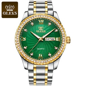 OLEVS 5565 Green Dial Men Quartz Watch