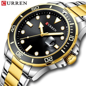 Curren 8388 Gold Black Watch for Man