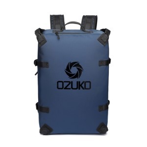 Ozuko Large Capacity Luxury Intelligences Motorcycles Travel Luggage Backpack | Blue Color