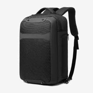 Ozuko Large Capacity European Casual Stylish Waterproof Anti Theft Professional Backpack | Black Color