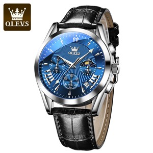 OLEVS 2876 Silver Blue Men’s Quartz Watch