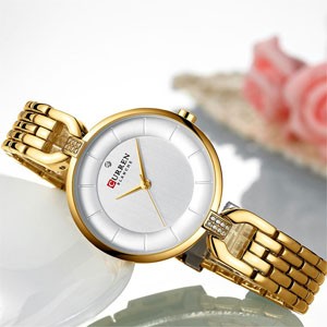 CURREN 9052 Golden Watch For Women