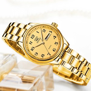 OLEVS 5567 Golden Watch For Women