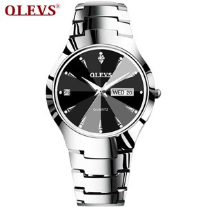 OLEVS 8697 Silver Analoge Quartz Watch