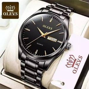 Olevs 6898 Black Quartz Watch