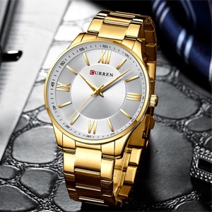 Curren 8383 Golden Watch for Men