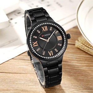 Curren 9004 Black Ladies Wristwatch