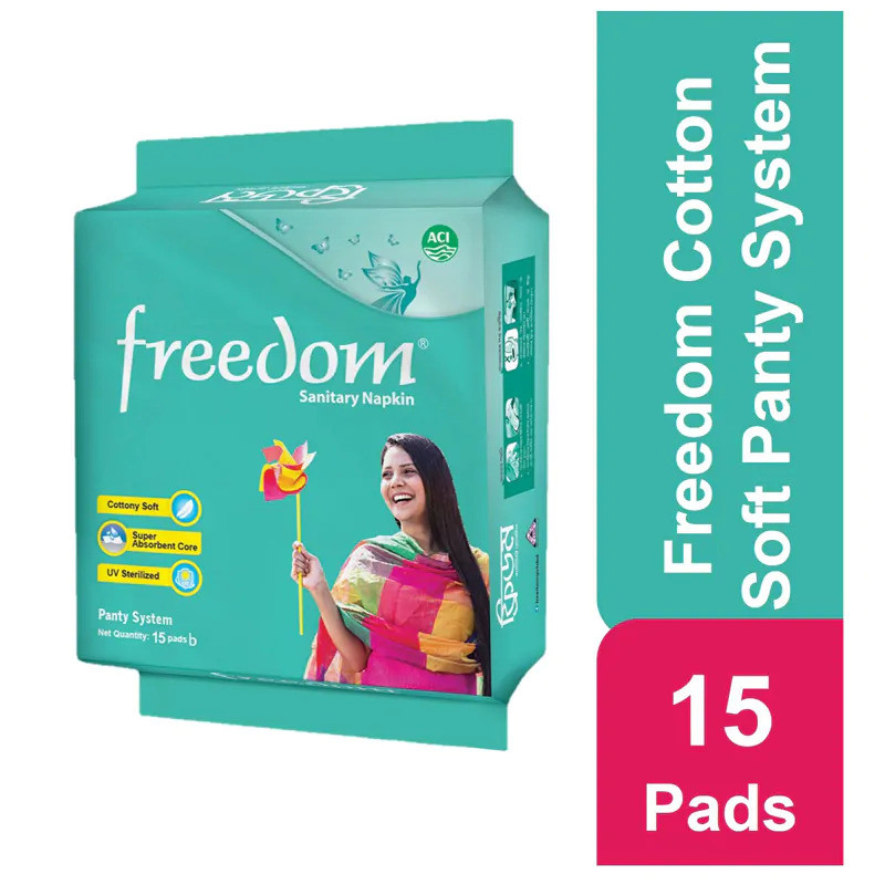 Freedom Sanitary Napkin Pant System- 15 Pads