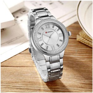 Curren 9004 Silver Ladies Wristwatch