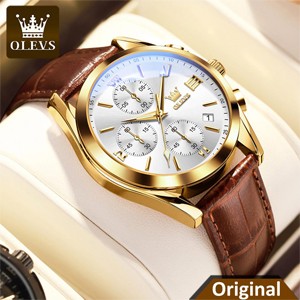 Olevs 2872 Golden White Quartz Wrist watch