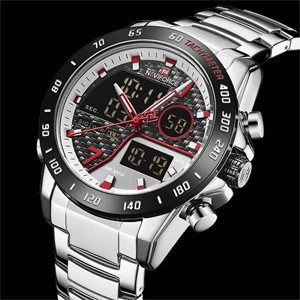 Naviforce Silver 9171 Fashion Quartz Watch