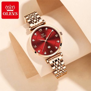OLEVS 5866 Red Luxury Women’s Watches
