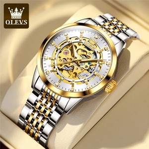 OLEVS 9020 Silver Premium Automatic Mechanical Watch For Man's