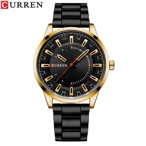 Curren 8406 Black Golden Watch for Men