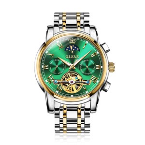 Olevs 6617 Green Luxury Mechanical Watch For Men