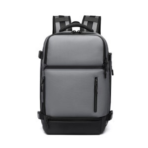 Ozuko Large Capacity Outdoor Usb Charging Multifunctional Waterproof Laptop Backpacks Gray Color