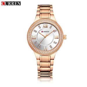 Curren 9004 Rose Silver Ladies Wristwatch