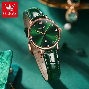 OLEVS 5505 Green Women Luxury Quartz Watch