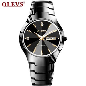 Olevs 8697 Black Wrist Watch For Men