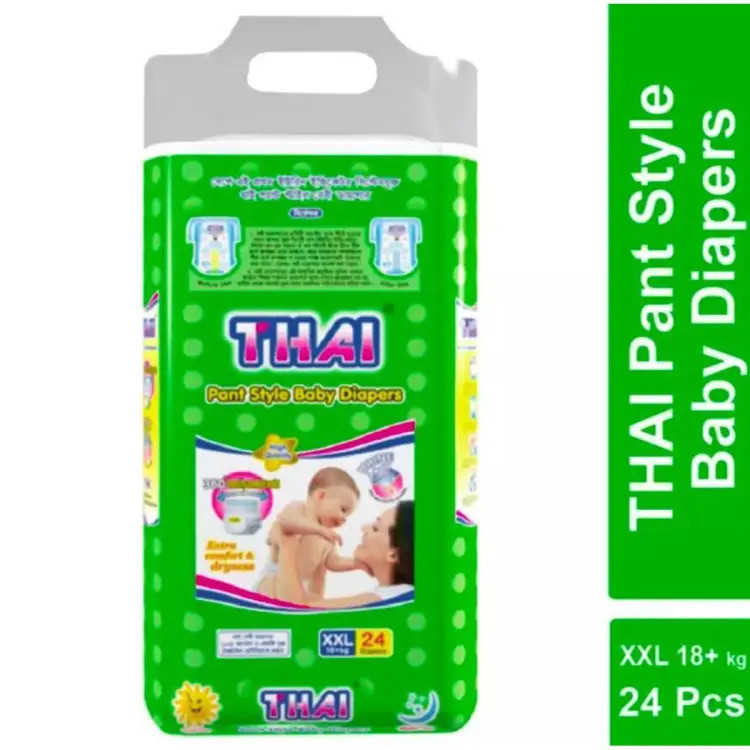 THAI Pant Style Diaper Jumbo Pack XXL (24 Pcs) 18 kg+ for Babies